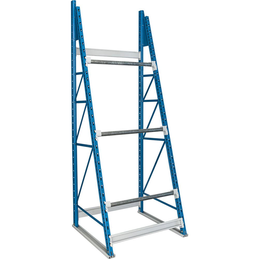 Reel & Spool Racks, Adjustment Type: Bracket , Assembled: No , Mobility: Stationary , Capacity: 6000 lb , Depth (Inch): 36  MPN:HRR483699-3S-PB