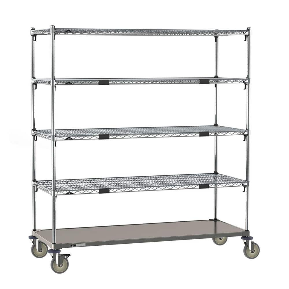 Wire Shelving, Shelving Type: Par Level/Stock Standard Exchange Cart , Shelf Type: Quick Adjust Lever , Adjustment Type: Quick Adjust Lever  MPN:ECN56CA