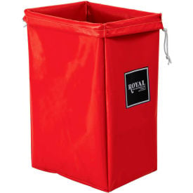 Royal Basket Trucks® Hamper Bag Red Vinyl Standard Pocket R00-RRX-HBN