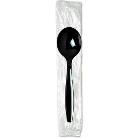 Dixie® SH53C Individually Wrapped Spoons Polystyrene Black 1000/Carton SH53C