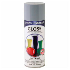 Premium Dcor Decorative Gloss Enamel 12 oz. Aerosol Can Pewter Gray - 793227 793227