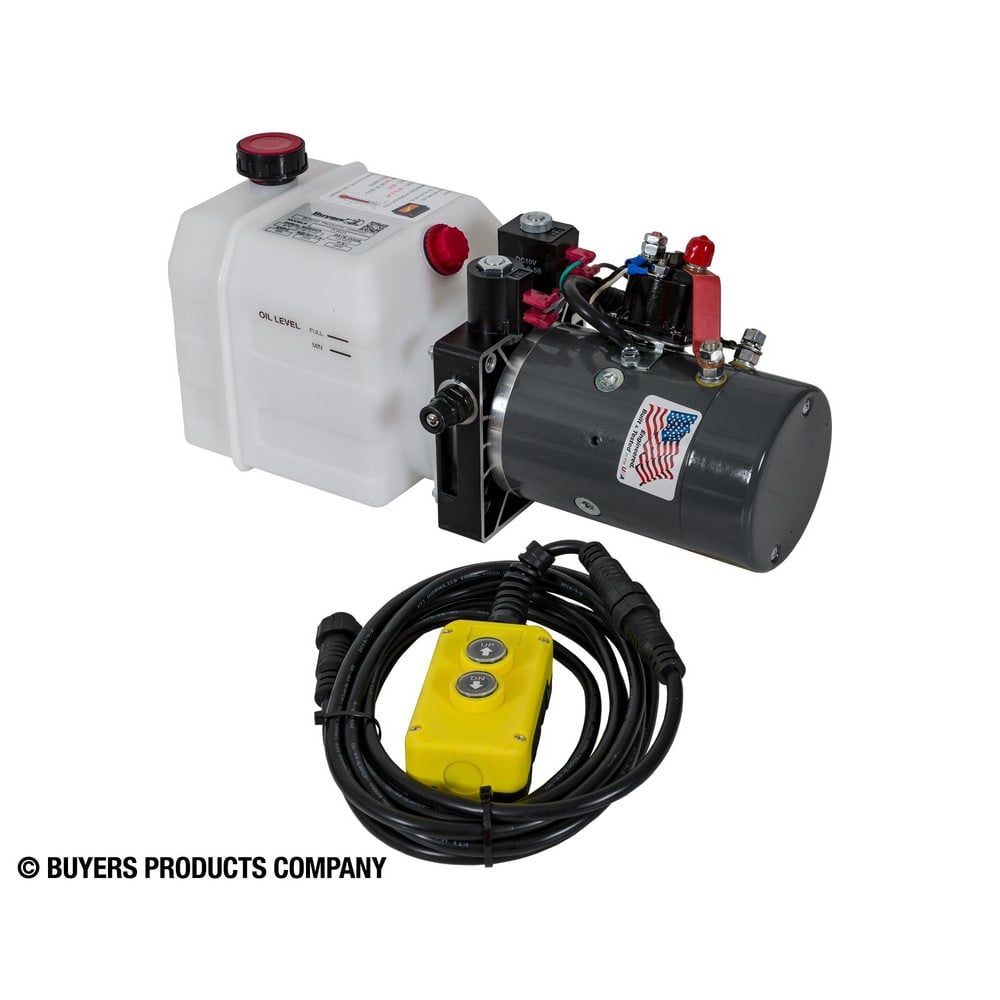 Hydraulic Power Units, Maximum Working Pressure: 2500.000psi , Maximum Flow Rate: 8.0GPM , Tank Capacity: 0.75gal , Voltage: 12.00 , Phase: None  MPN:PU642A