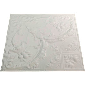 Great Lakes Tin Saginaw 2' X 2' Lay-in Tin Ceiling Tile in Antique White - Y53-02 Y53-02