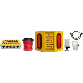 Collision Awarness Dual Use (Indoor/Outdoor) Large Yellow Exterior Box 2 Lights 2 Sensor 15' Cord Dual-Use-9-EXT-STB