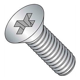 M4 x 0.7 x 16mm Machine Screw - Phillips Flat Head - Steel - Zinc - DIN 125B - Pkg of 100 CMC04016