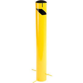 GoVets™ Pour-In-Place Bollard W/Removable Cap & Chain Slots 5.5''D x 42''H 900G652