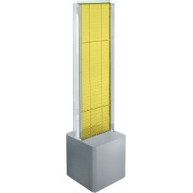 Approved 700728-YEL Two-Sided Pegboard Floor Display W/ Studio Base 14-1/2