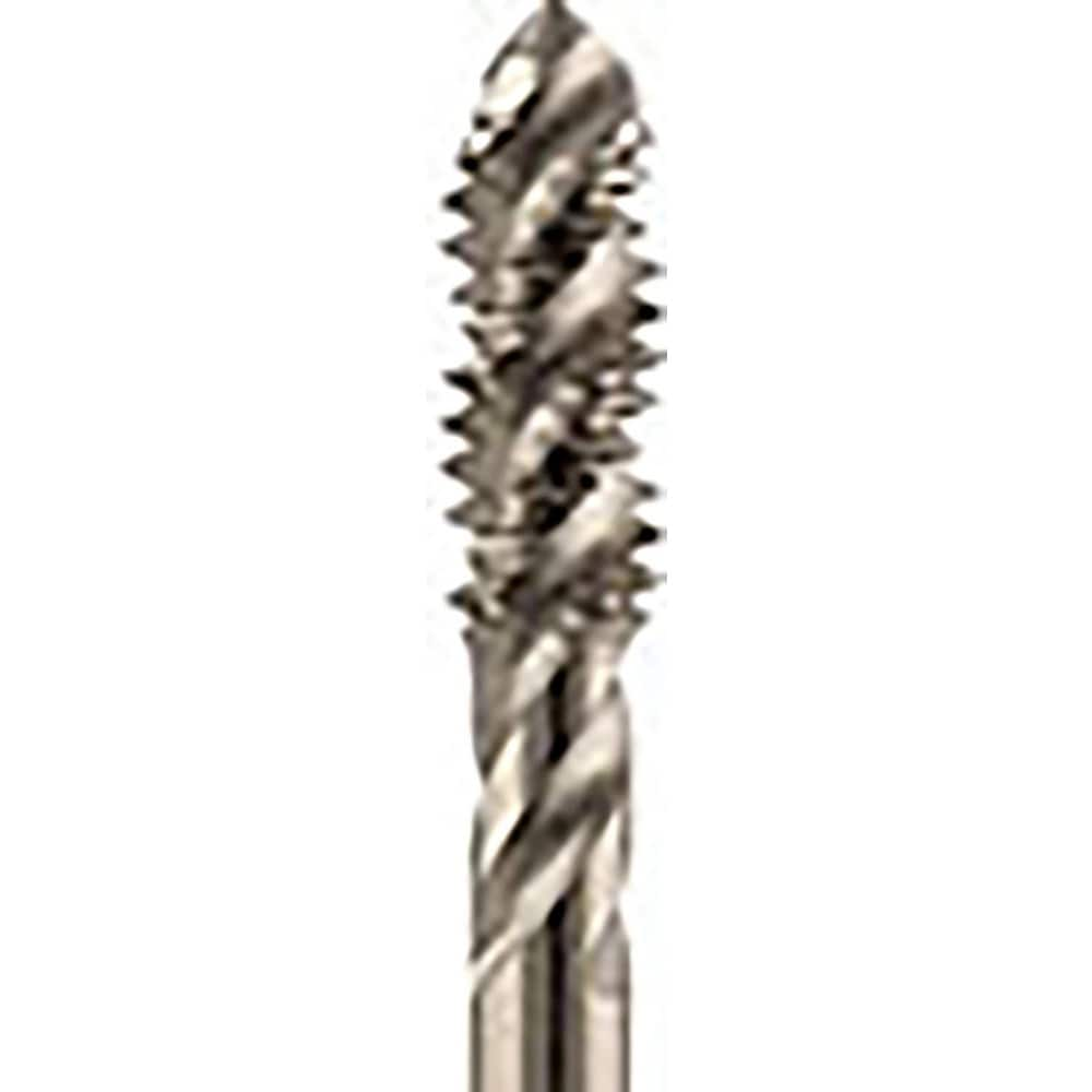 Spiral Flute Tap:  UNF,  3 Flute,  2-1/2,  2B Class of Fit,  Vanadium High-Speed Steel,  TiCN Finish MPN:SSU04K3NEB-TICN