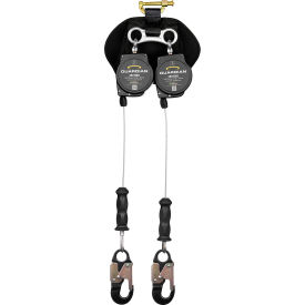 Guardian® CR3-Edge Personal SRL Twin-Leg Galvanized Cable Aluminium Snap Hook 8'L 4200206