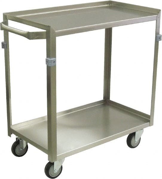 Shelf Utility Cart: Stainless Steel MPN:ZF236-T4-AS