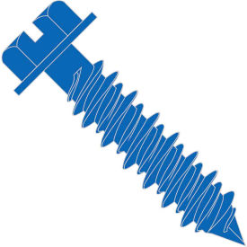 3/16 x 2-1/4 Slotted Hex Washer Concrete Screw With Drill Bit Blue Perma Seal - Pkg of 100 1036CNSW