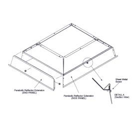 SunStar Parabolic Reflector Extension For 130000 To 155000 BTU Ceramic Heaters 43822040