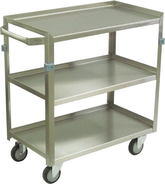 Shelf Utility Cart: Stainless Steel MPN:ZJ236-T4-AS