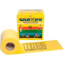 CanDo® AccuForce™ Exercise Band Yellow 50 Yard Roll 10-5921