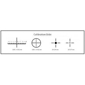 AmScope MR400 Stage Micrometer Calibration Slide with 4-Scales For Microscopes MR400