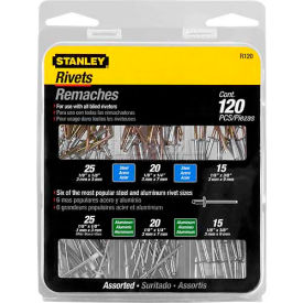 Stanley R120 Rivet Pack Assortment 120 Pack R120