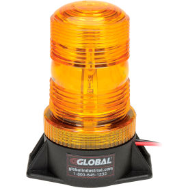 GoVets™ High-Profile Amber LED Permanent Mount Forklift Strobe Light 12 to 110 Volts 915988