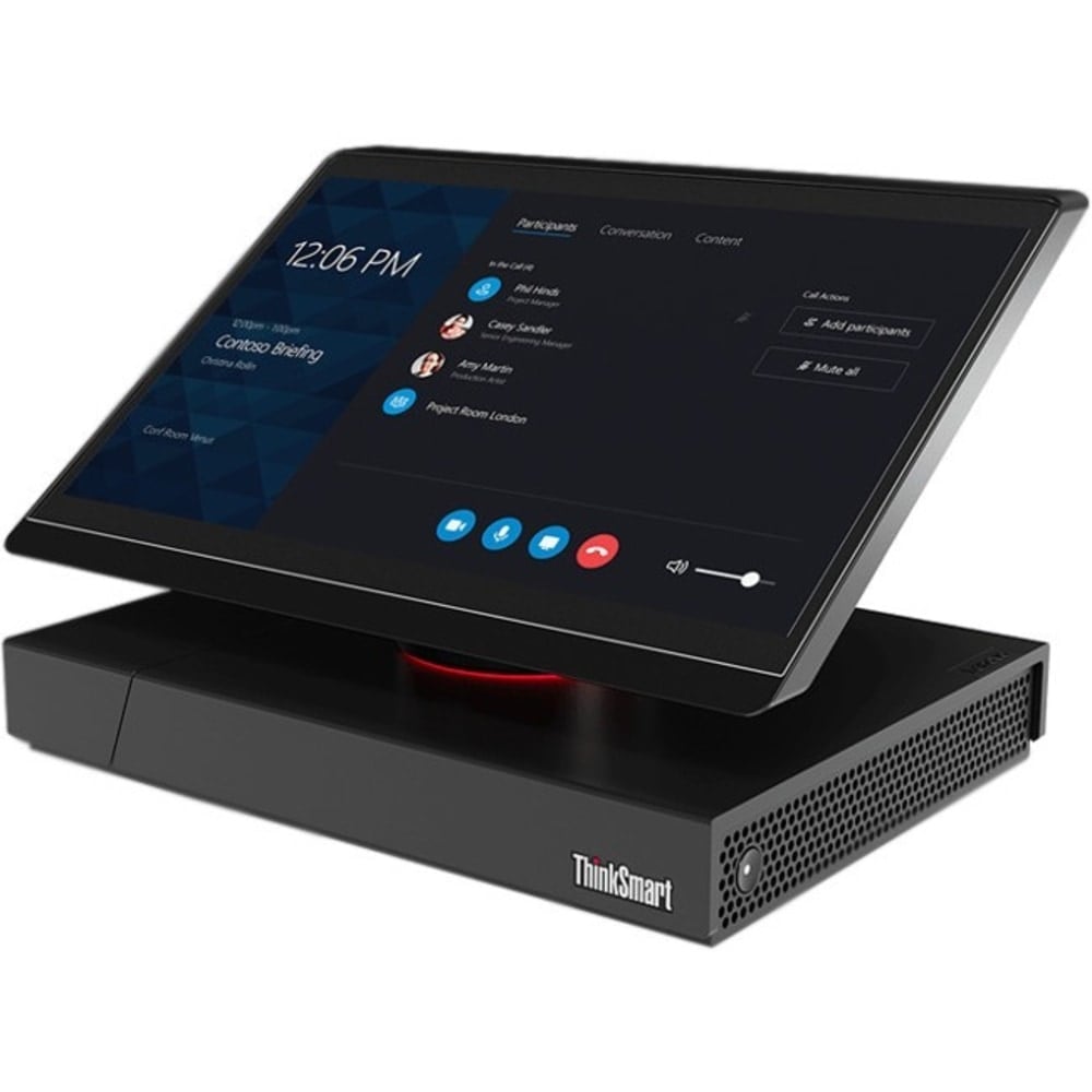 Lenovo ThinkSmart Hub 500 10V5 - For Microsoft Teams - all-in-one - 1 x Core i5 7500T / 2.7 GHz - RAM 8 GB - SSD 128 GB - NVMe - HD Graphics 630 - GigE - WLAN: 802.11a/b/g/n/ac, Bluetooth 4.1 - Win 10 IOT Enterprise MPN:10V50000US