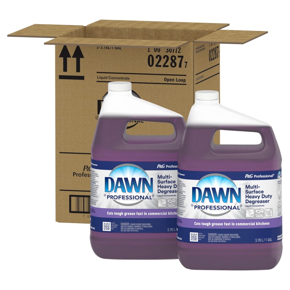 Dawn Professional Multi-Surface Heavy-Duty Degreaser, Concentrate, 1 Gallon, Purple, Case Of 2 Containers (Min Order Qty 2) MPN:022877CT