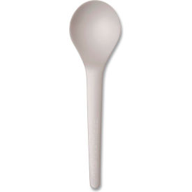 Eco-Products® Heavyweight Plantware Compostable Soup Spoons PLA White 1000/Carton EP-S014