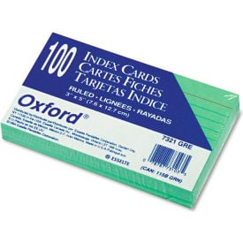 Oxford® Rule Index Cards 7321GRE 3