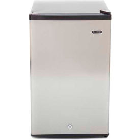 Whynter Compact Upright Freezer With Lock Solid Door 2.1 Cu. Ft. Stainless Steel/Black CUF-210SS