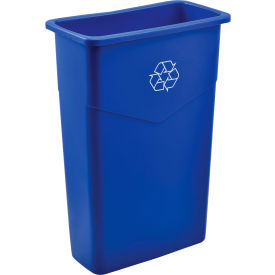 GoVets™ Slim Recycling Can 23 Gallon Recycling Blue 902RBL261