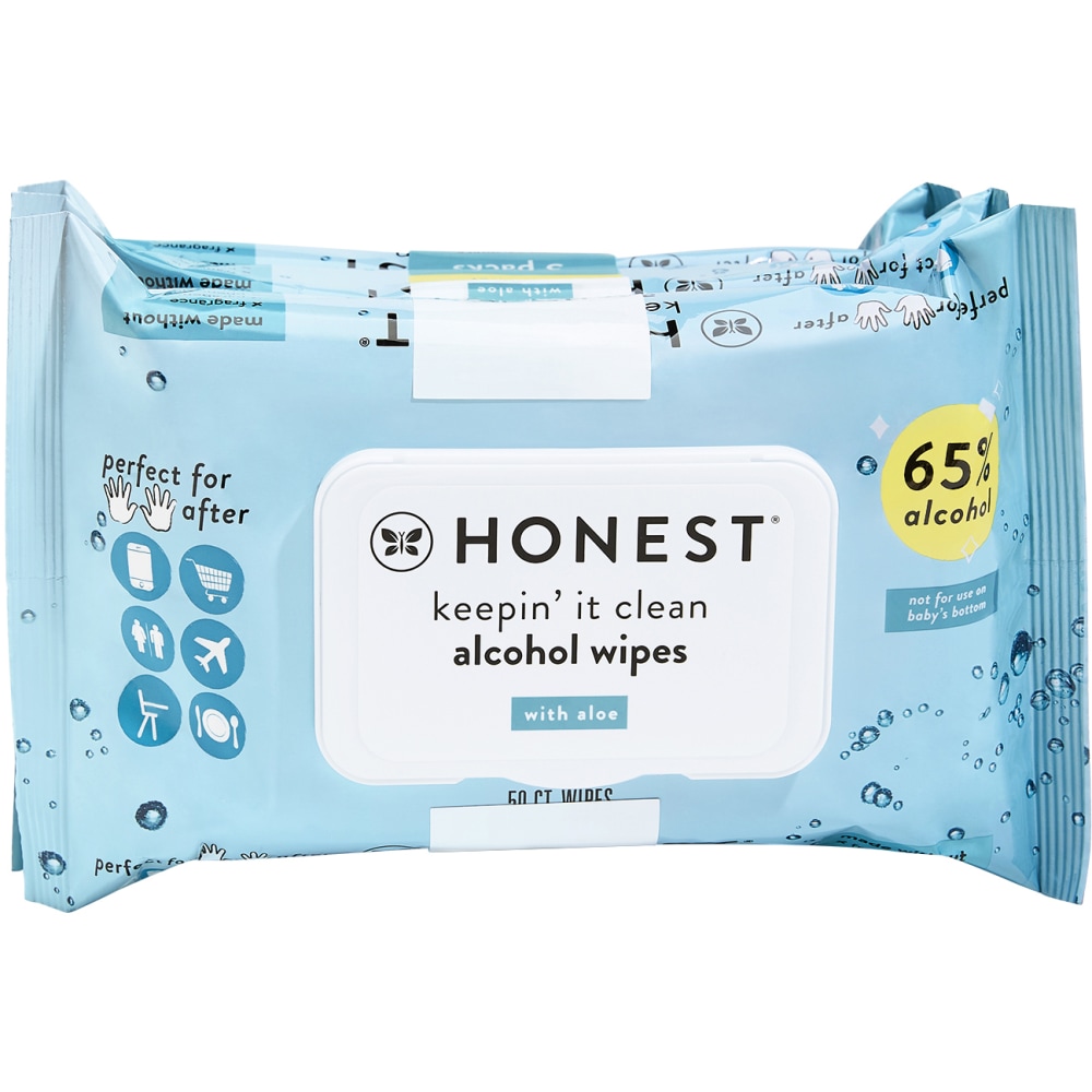 The Honest Company Sanitizing Wipes, 2 oz, Pack Of 3 (Min Order Qty 3) MPN:H0054W15003PS