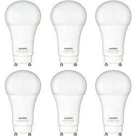 Sunlite® LED A19 Light Bulb GU24 Base 12W 1100 Lumens 4000K Cool White Pack of 6 40221-NS