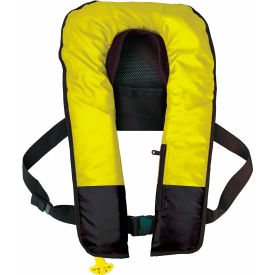 Datrex Manual/Automatic Inflatable Life Jacket USCG Type V Adult/Universal Hi-Vis Yellow/Black DX1214YJ