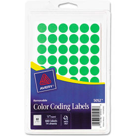 Avery® Removable Self-Adhesive Color-Coding Labels 1/2