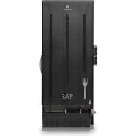 Dixie® SmartStock® Medium Weight Dispenser Holds 120 Forks Plastic Translucent Black SSFD120