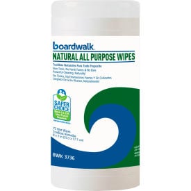 Boardwalk® Natural All Purpose Wipes 75 Wipes/Can 6/Case BWK4736