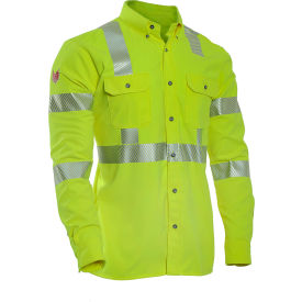 DRIFIRE® Hi-Vis Work Shirt Type R Class 3 M Fluorescent Yellow DF2-AX3-324LS-HY-MD DF2-AX3-324LS-HY-MD