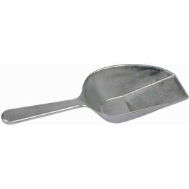 Winco ASFB-7 Utility Scoop W/ Flat Bottom 7 oz Aluminum - Pkg Qty 12 ASFB-7