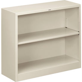 HON® Metal Bookcase Two-Shelf 34-1/2