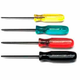 Bondhus 11640 Set 4 Square Recess Screwdrivers #0-3 11640