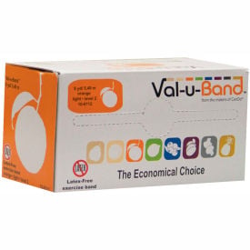 Val-u-Band® Latex Free Exercise Band Orange - Level 2 6 Yard Roll/Box 10-6112