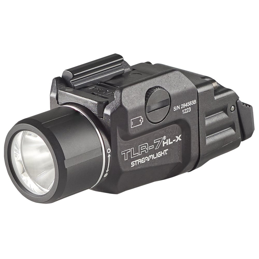 Weapon-Mounted Flashlights, For Use With: Most railed handguns , Bulb Type: LED , Lumens: 1000 , Laser Sight: No Laser Sight , Battery Chemistry: Lithium-ion  MPN:69458