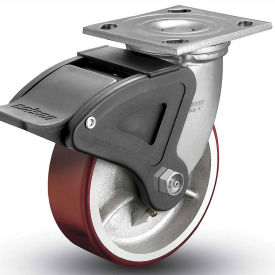 Colson® 4 Series Swivel Plate Caster 4.08199.949.7 BRK4 Polyurethane With Brake 8