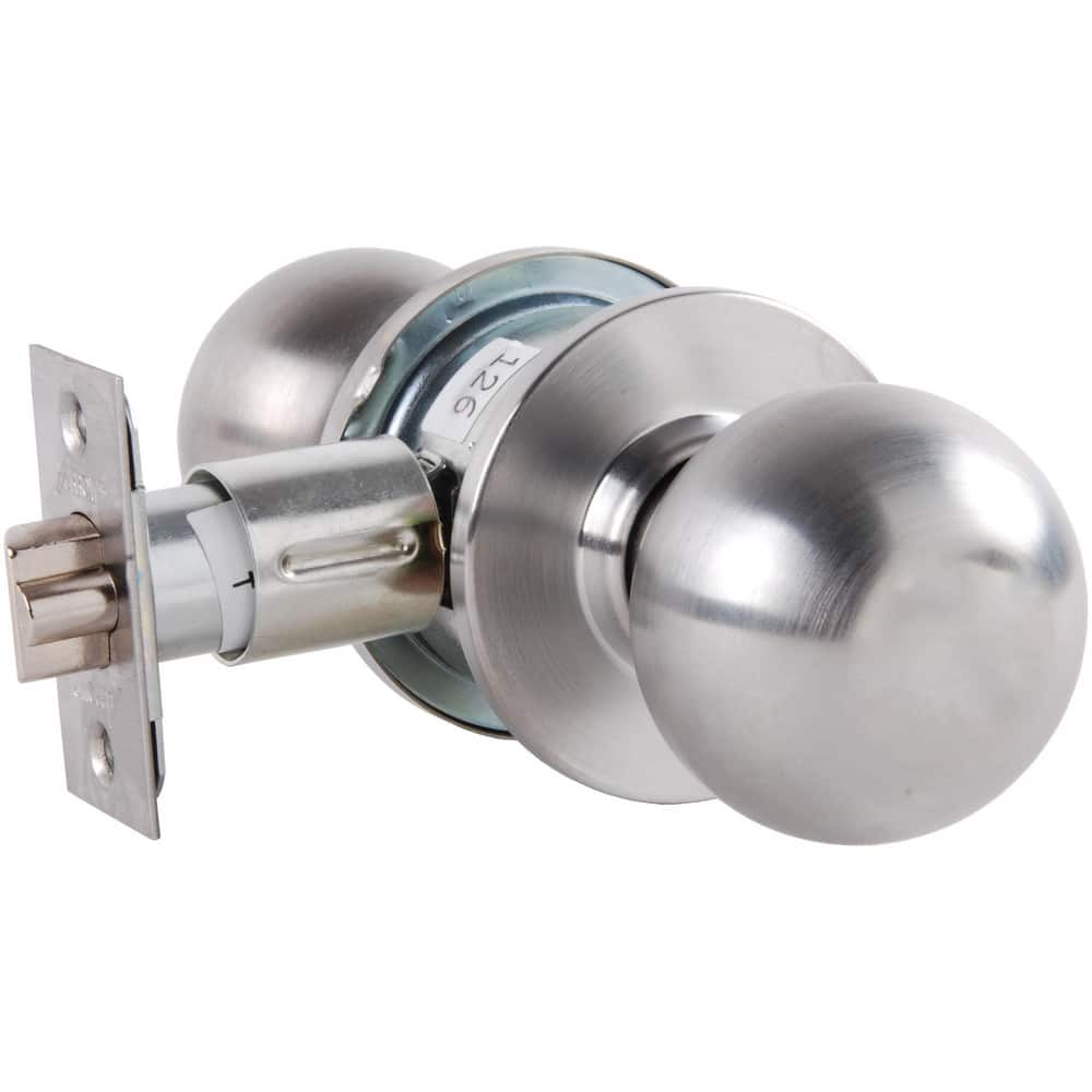 Knob Locksets, Type: Passage , Key Type: Keyed Different , Material: Metal , Finish/Coating: Satin Chrome , Compatible Door Thickness: 1-3/8