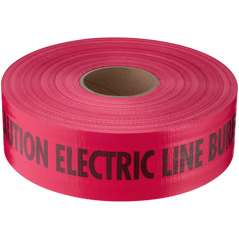 Underground Utility Marking Tape, Tape Type: Detectable , APWA Color Meaning: Electric Power Lines, Cables, Conduit & Lighting Cables , Legend Color: Red  MPN:71-061