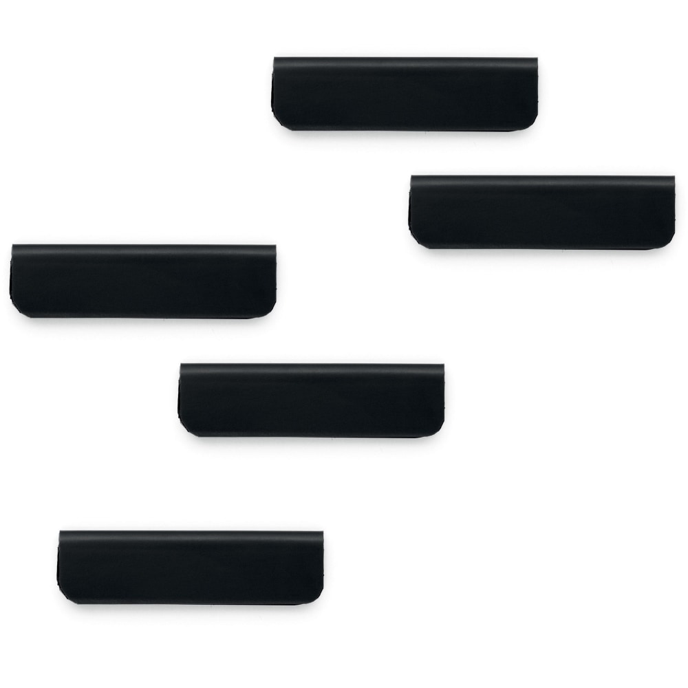 DURABLE DURAFIX Clip - 2.4in Width - for Notes, Door, Reminder, Glass, Refrigerator, Cabinet, Appointment, Reminder - Residue-free, Easy to Use - 5Pack - Black (Min Order Qty 7) MPN:470501