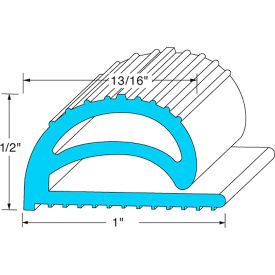 Allpoints 74-1139 Extruded Vinyl Compression Door Gasket Strip - 10' x 1