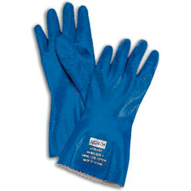Honeywell® Nitri-Knit™ Chemical Resistant Gloves Nitrile 40 Mil Thick Size 7 Blue NK803/7
