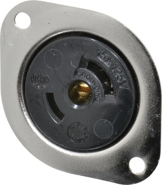 125 VAC, 15 Amp, ML-2R NEMA, Self Grounding Receptacle MPN:HBL7596