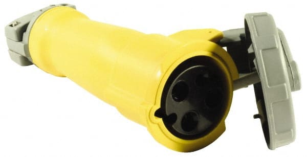 Pin & Sleeve Plugs & Connectors, Pin Configuration: 4 , Number Of Poles: 3 , Amperage: 20A , Voltage: 480V ac , Maximum Cord Grip Diameter: 0.8300in, 21.10mm  MPN:HBL420C7W