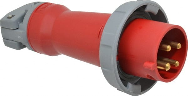 Pin & Sleeve Plugs & Connectors, Connector Type: Plug, Pin Configuration: 4, Pin Configuration: 4, Number Of Poles: 3, Number of Poles: 3, Amperage: 30 A MPN:HBL430P7W