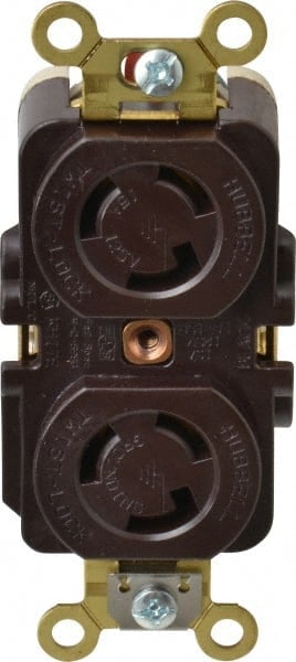 125 VAC, 15 Amp, L5-15R NEMA, Self Grounding Receptacle MPN:HBL4700