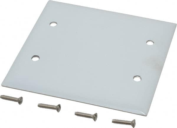 2 Gang, 4-1/2 Inch Long x 4.6 Inch Wide, Standard Blank Wall Plate MPN:SS23